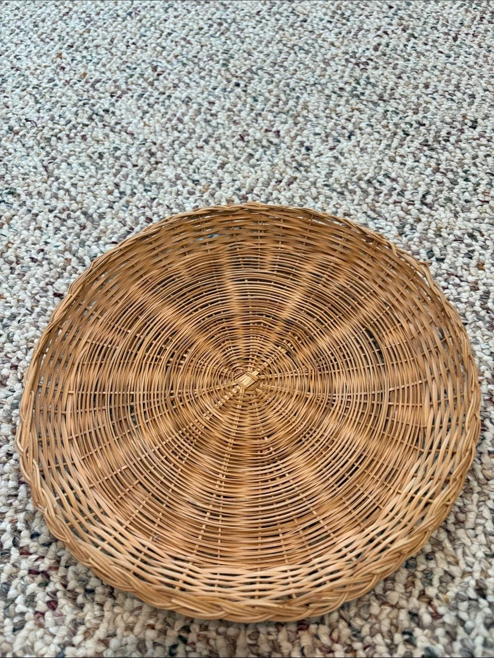 Natural Wicker Round Paper Plate Holders